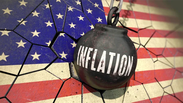Infláció Mint Veszély Egyesült Államokra Nézve — Stock Fotó