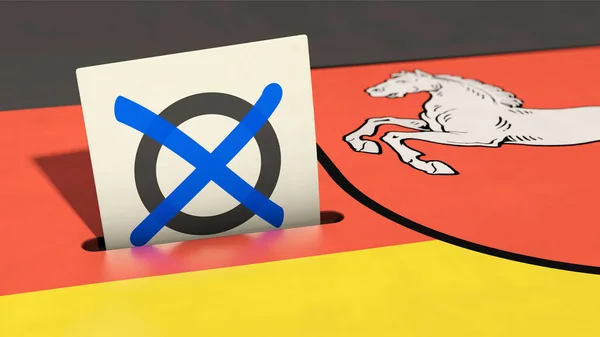 Wybory Parlamentarne Dolnej Saksonii Niemcy — Zdjęcie stockowe