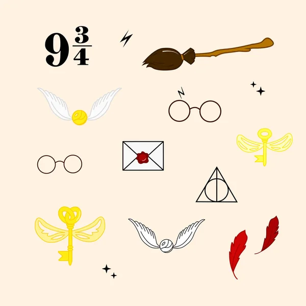 Snitch wing from harry potter line icon Royalty Free Vector