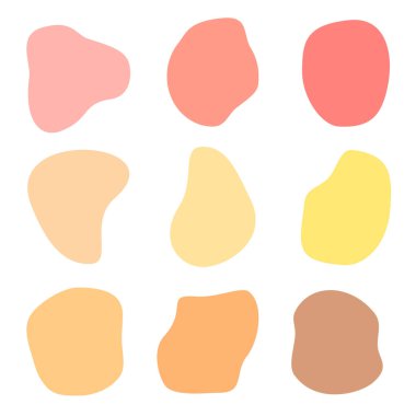   Pastel renklerde grafiksel soyut noktalar. Metin için geometrik bayraklar