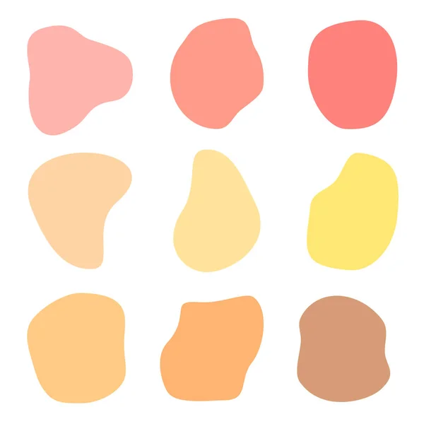 Grafische Abstrakte Flecken Pastellfarben Geometrische Fahnen Für Text — Stockvektor