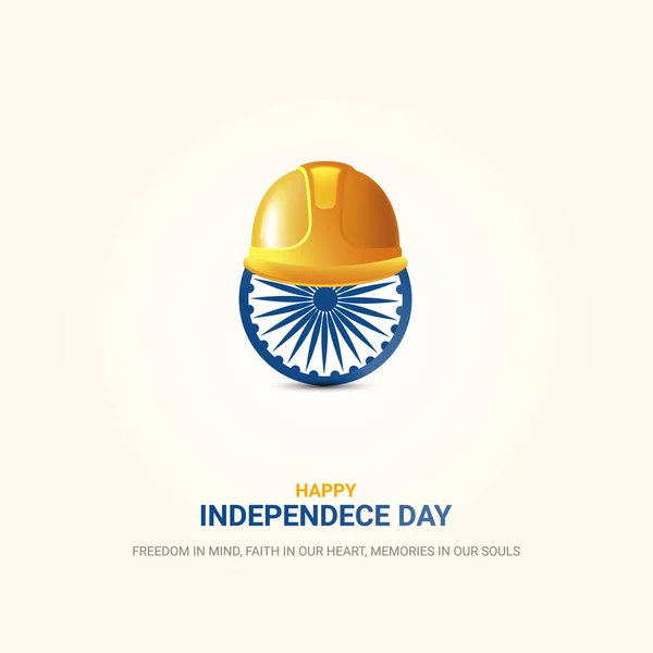 Unabhängigkeitstag Indien August Vektor Design — Stockvektor