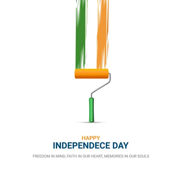 Dia Independência Índia Agosto Design Vetorial —  Vetores de Stock