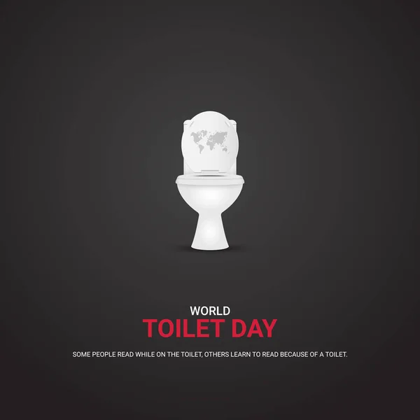 Dünya tuvalet gününün vektör illüstrasyonu.