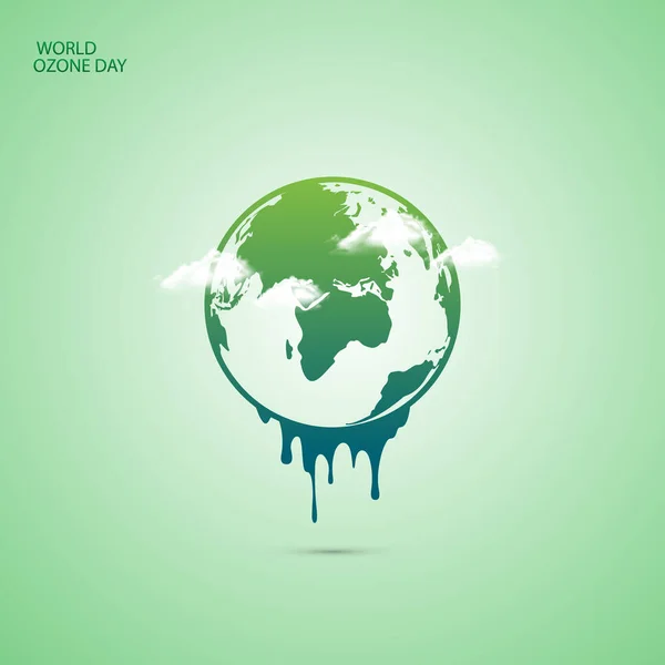 World Ozone Day 크리에이티브 일러스트레이션 — 스톡 벡터