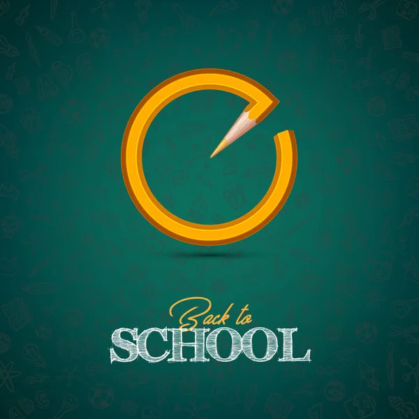 Okula dönüş, okul geçmişi elle çizilmiş okul malzemeleri konsepti 02