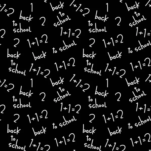 Okul vektörünün kusursuz kalıbına geri dönelim. Tahtada matematiksel formül. El yazısı mektuplar. Okul düzeni