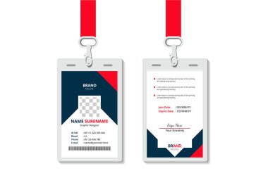 TEMPLATE VECTOR 'UN AÇIK Kimlik Kartları