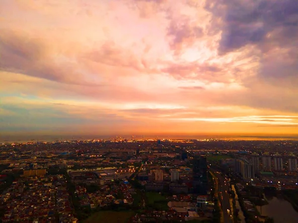 Urban View Drone — Stock Photo, Image