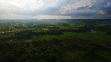 Kırsal bölgenin havadan görünüşü
