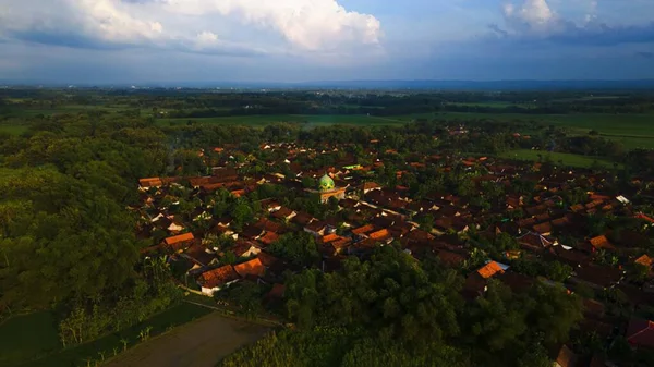 Aerial View Rural Area Landscape — Stockfoto