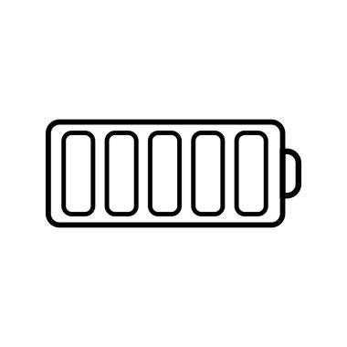 Art & Battery load icon, vector illustration. Flat design eps 10