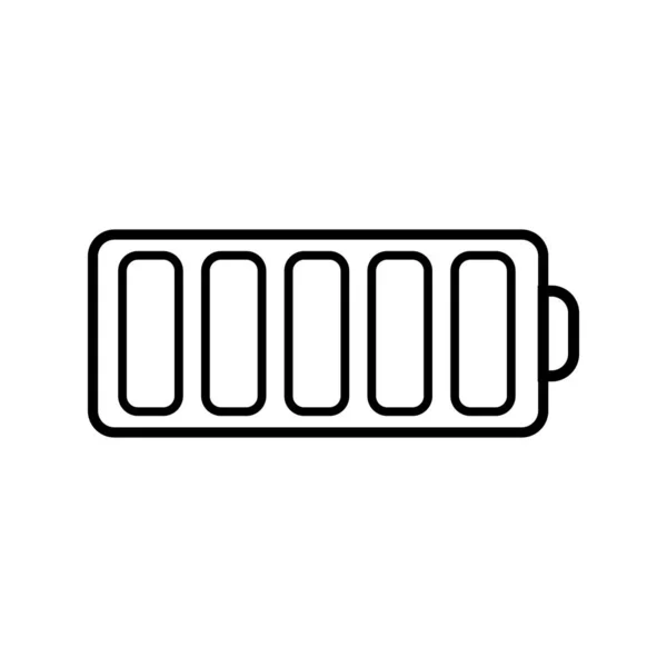 Art Battery Load Icon Vector Illustration Flat Design Eps — Vetor de Stock