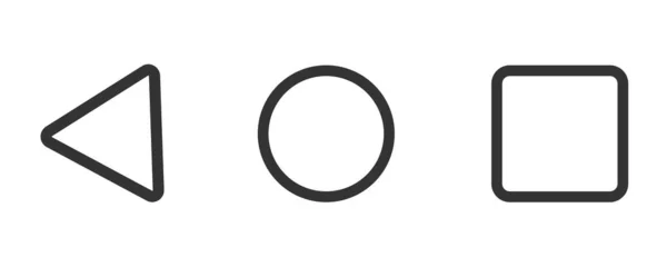 Squid Spel Pictogram Driehoek Cirkel Vierkant Illustratie Symbool Handtekening Smartphone — Stockvector