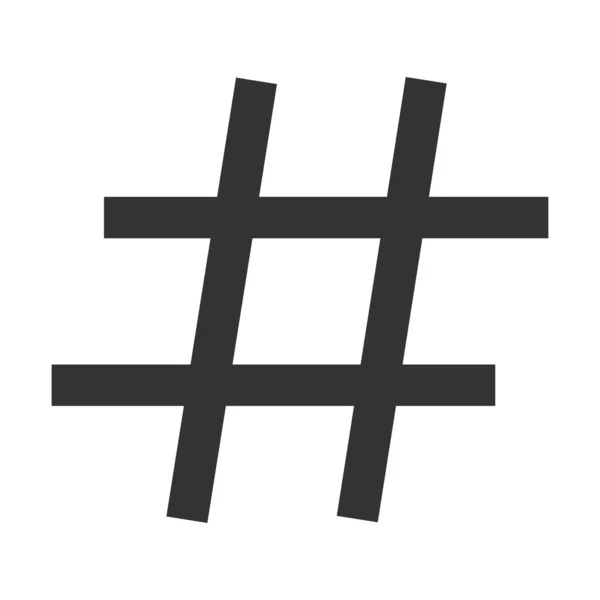 Icono Del Hashtag Símbolo Ilustración Comunicación Redes Sociales Signo Conversación — Archivo Imágenes Vectoriales