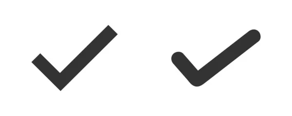 Marque Icono Verificación Opción Web Símbolo Ilustración Firmar Vector Aprobación — Archivo Imágenes Vectoriales