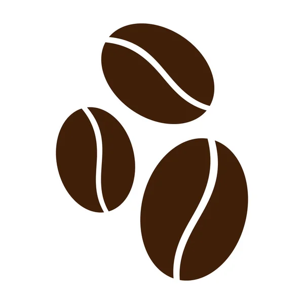 Icône Grains Café Boisson Caféine Illustration Symbole Signer Vecteur Espresso — Image vectorielle