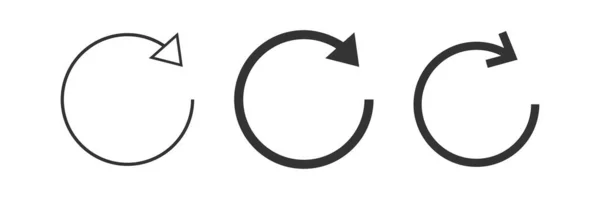 Aggiorna Icona Simbolo Illustrazione Freccia Rotazione Segno Reset Vettoriale — Vettoriale Stock