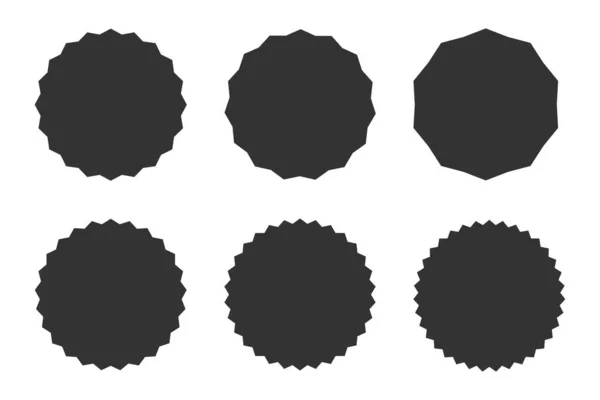 Étoile Noire Icône Des Badges Soleil Vintage Étiquettes Illustration Symbole — Image vectorielle