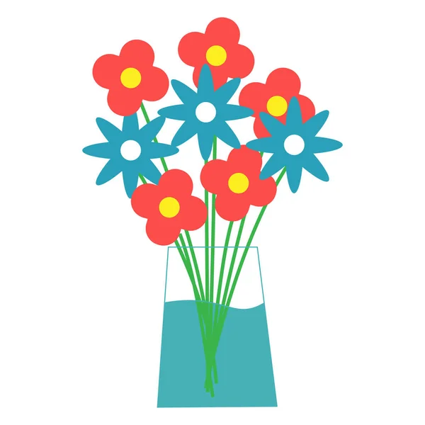 Bouquet Fleurs Icône Illustration Cadeau Romantique Symbole Signe Posy Vecteur — Image vectorielle
