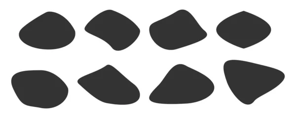 Block Svart Form Ikon Slumpmässig Abstrakt Illustration Symbol Teckna Bubbla — Stock vektor