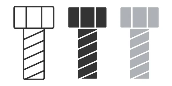 Bolts Ikone Symbolbild Für Das Bauwerkzeug Sing Schraubenvektor — Stockvektor