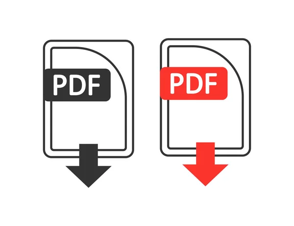 Télécharger Icône Format Fichier Pdf Enregistrer Symbole Illustration Document Signer — Image vectorielle