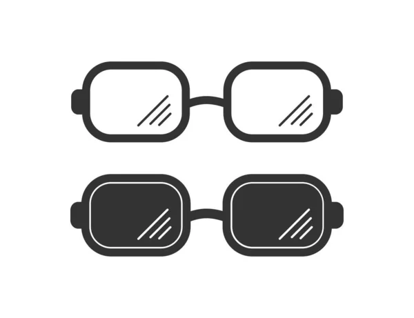 Ikona Okularów Ochrona Przeciwsłoneczna Dla Oczu Ilustracja Symbol Dodatkowy Wektor — Wektor stockowy