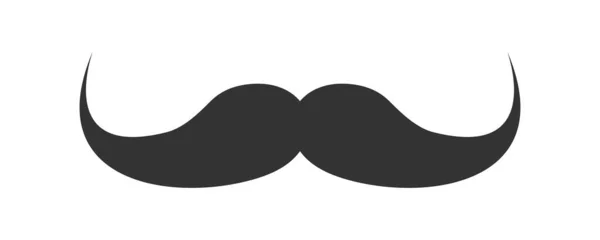 Schnurrbart Symbol Symbolbild Friseur Zeichen Haar Gesicht Vektor — Stockvektor
