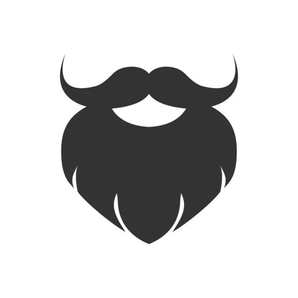 Baard Snor Icoon Kapper Illustratie Symbool Teken Haar Van Gezicht — Stockvector