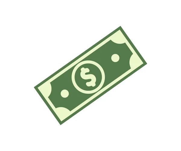Dollarikonen Amerikanska Pengar Illustration Symbol Teckna Kontant Vektor — Stock vektor