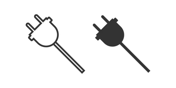插头图标 连接插座插图符号 符号能源电缆矢量 — 图库矢量图片