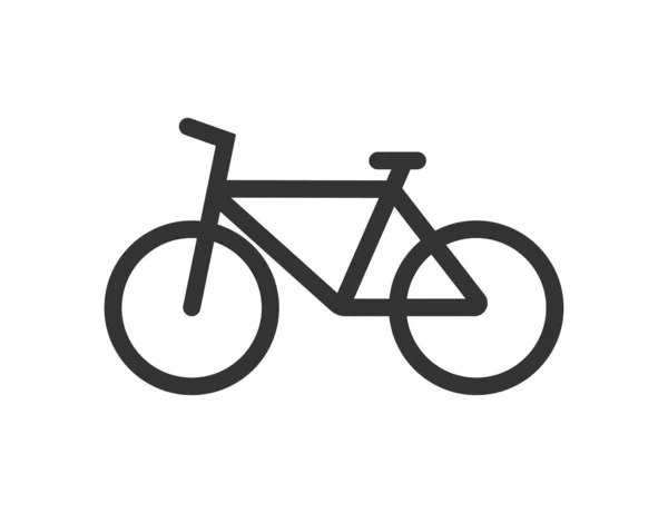 Icona Della Bici Simbolo Illustrazione Bicicletta Segno Vettore Trasporto — Vettoriale Stock