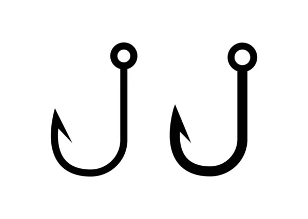 Ikona Rybářského Háku Symbol Ilustrace Úhlu Podepsat Vektor Háku — Stockový vektor