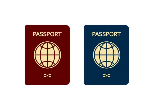 Passport Icon Card Illustration Symbol Sign Document Vector — Stock Vector