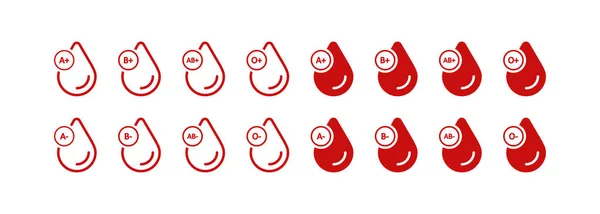 Blutgruppen Symbol Typ Plasma Illustrationssymbol Bluttransfusionsvektor — Stockvektor