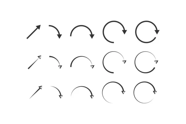 Kreis Pfeil Symbol Pfeil Nach Oben Illustrationssymbol Zeichenzeigervektor — Stockvektor