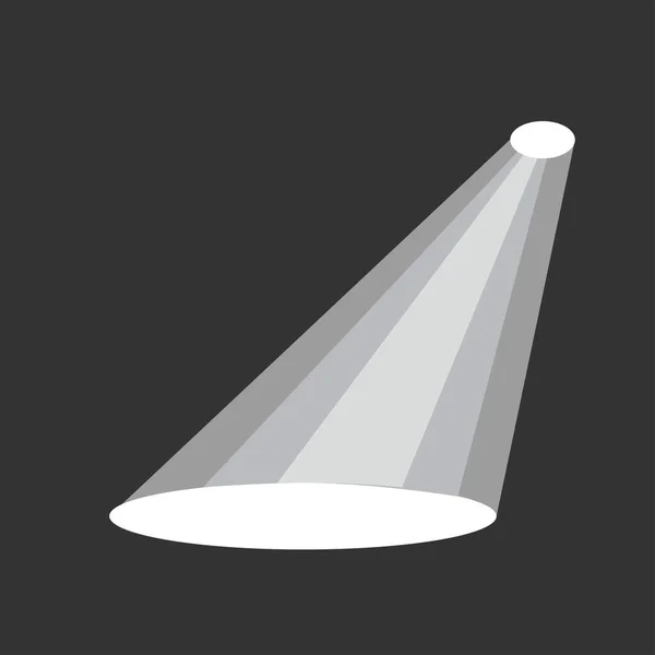 Lumière Icône Opéra Symbole Illustration Spotlight Signer Lumière Logo Vecteur — Image vectorielle