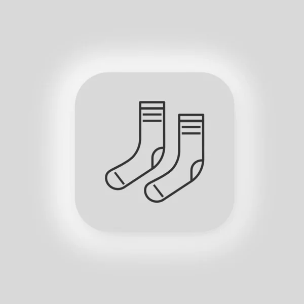 Socken Symbol Beinkleidung Illustration Symbol Zeichenstartvektor — Stockvektor