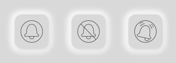 Значок Колокольчика Символ Тревожной Иллюстрации Вектор Тактовых Сигналов — стоковый вектор