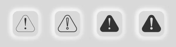 Icône Danger Exclamation Symbole Illustration Danger Signe Vecteur Risque — Image vectorielle