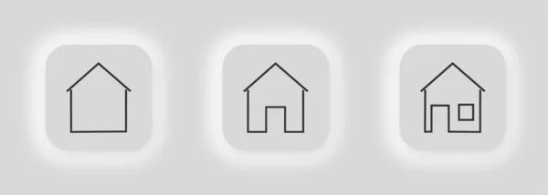 Icona Della Casa Home Illustrazione Simbolo Segno Vettore Homepage — Vettoriale Stock