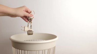The electric heater is disposed of in a landfill for recycling and disposal