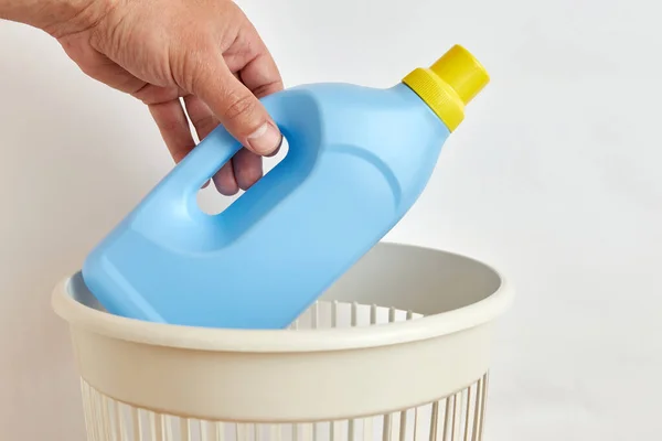 Plastic Bottle Detergent Vapors Disposed Recycling Disposal — Stock Fotó