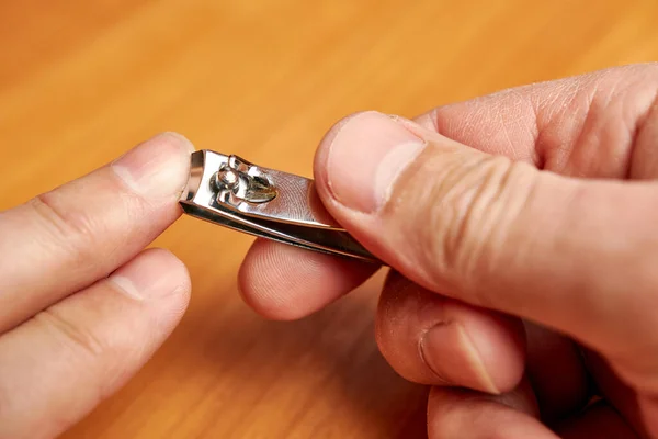 Nippers Bite Nails Hand Nail Care — Fotografia de Stock