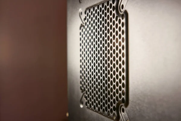 Dust Contamination Computer Case Grille Care Cleaning — Stockfoto