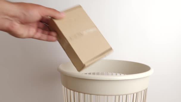 紙容器は廃棄 リサイクルされます — ストック動画