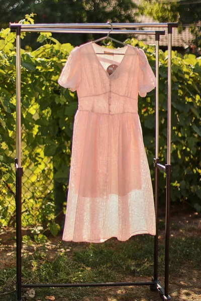 Stylish Fashionable Summer Dress Hanger — Stok fotoğraf