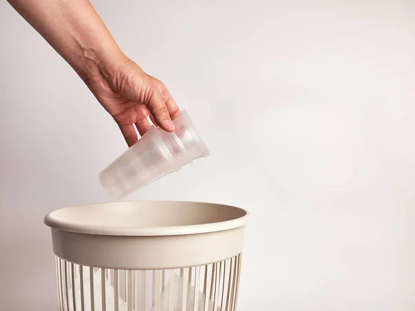 Plastic Glass Dumped Landfills Recycling Disposal — 스톡 사진