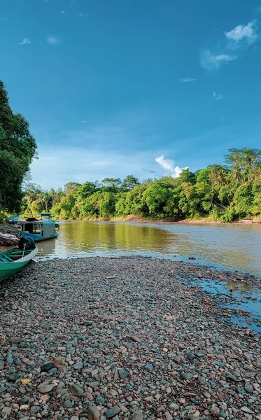 Parktaki nehrin güzel manzarası